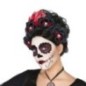 diadema calaveras mejicana con rosas negras