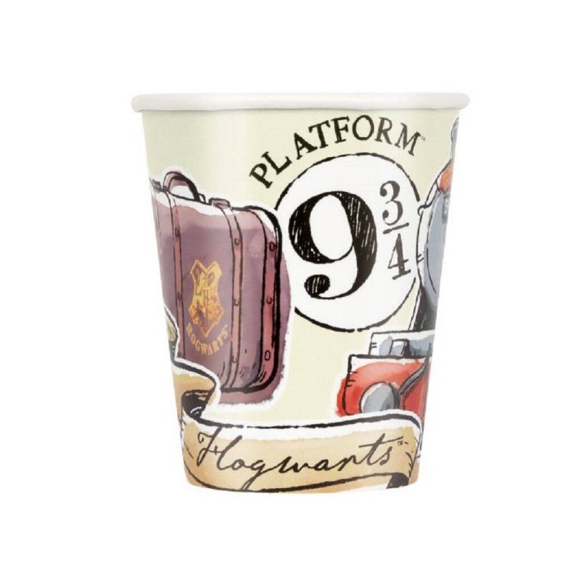 Vasos Harry Potter cumpleaños 8 uds