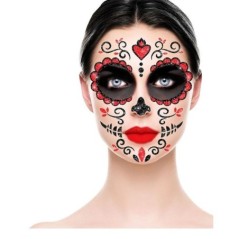 adhesivo maquillaje glitter catrina 20 cm