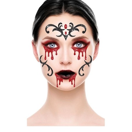 maquillaje glitter face vampiresa