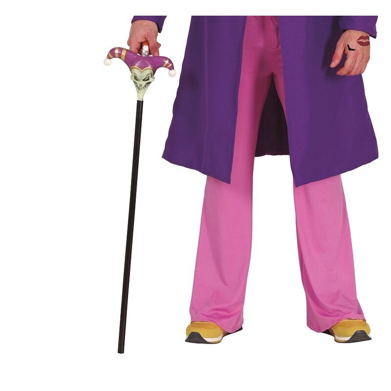 Baston con pistola bufon Joker 90 cm