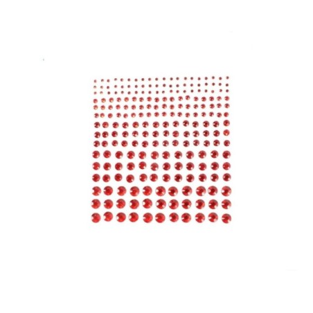 joyas diamantes o piedras adhesivos rojo 165 uds