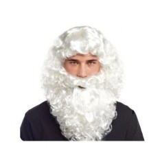 peluca con barba blanca para rey mago melchor