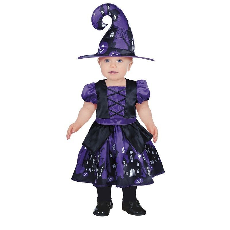 Disfraz brujita Morada para bebe