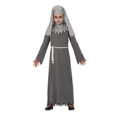 disfraz monja gotica gris para nina halloween