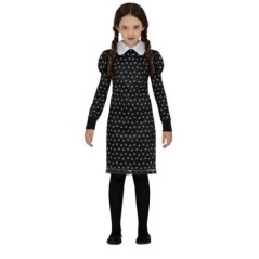 disfraz vestido miercoles netflix nina