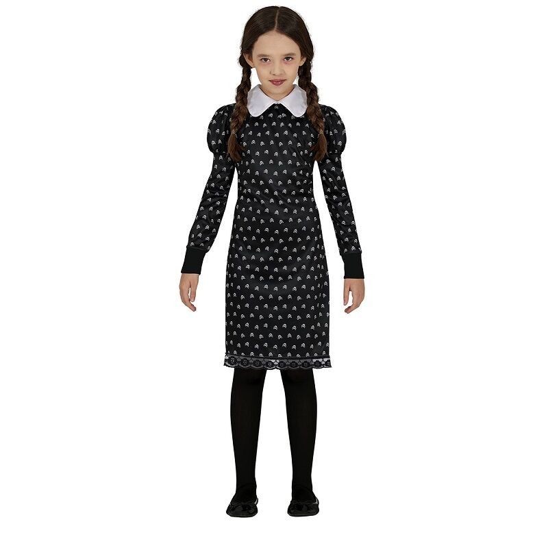 Disfraz vestido Miercoles netflix niña