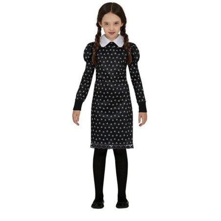Disfraz vestido Miercoles netflix niña