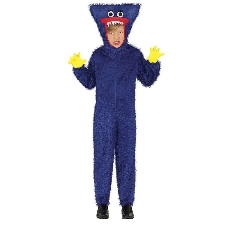 Disfraz Huggy Wuggy azul para niño tallas