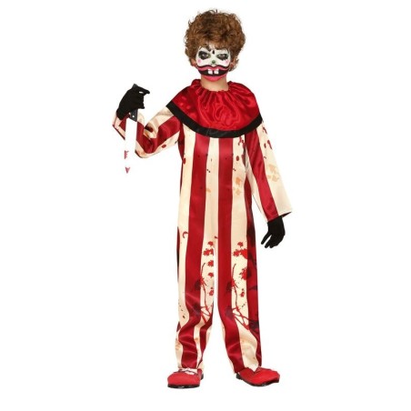 disfraz payaso asesino rayas para halloween infantil