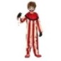 Disfraz payaso asesino rayas para halloween infantil