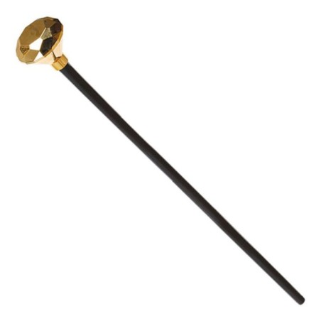 baston cabellero 90 cm empunadura diamante oro