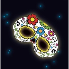 antifaz luminoso catrina 19 cm