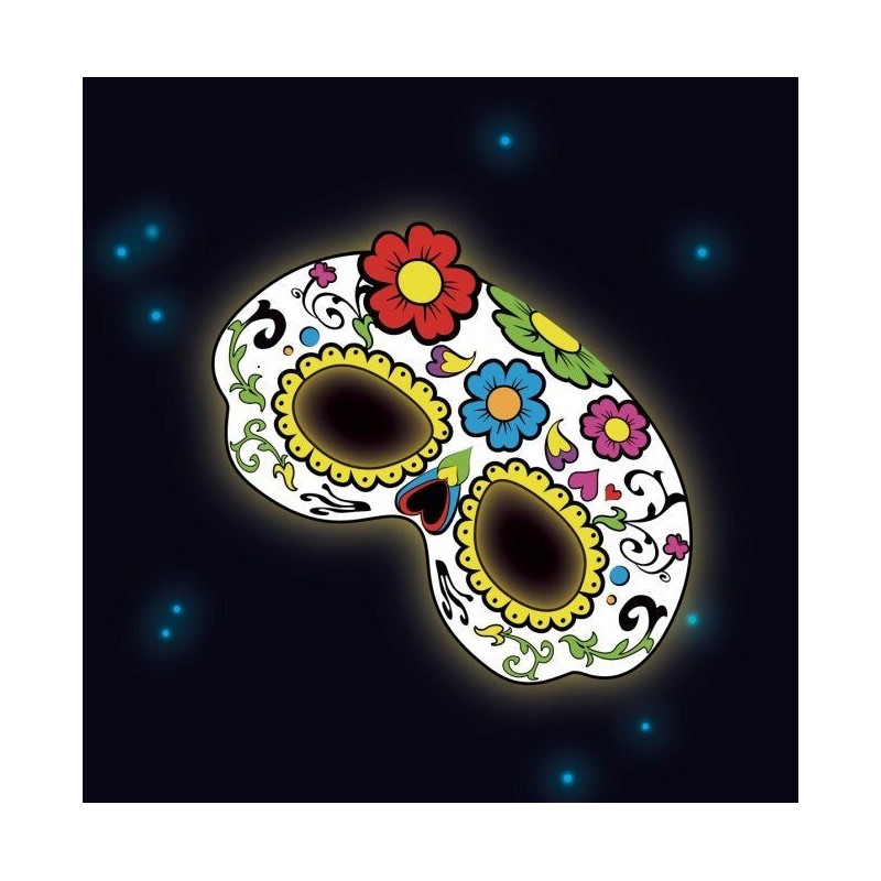 Antifaz luminoso catrina 19 cm