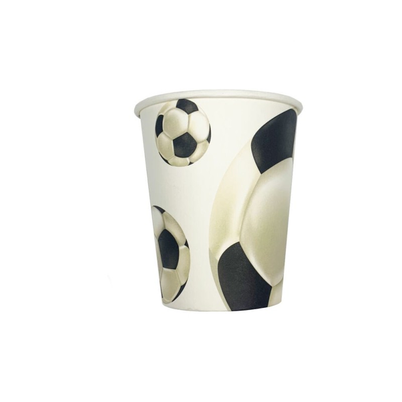 Vasos futbol cumpleaños 12 uds