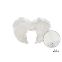 alas de plumas blancas angel 80x60 cm