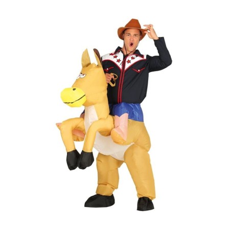 Disfraz vaquero caballo hinchable talla L 52-54 adulto