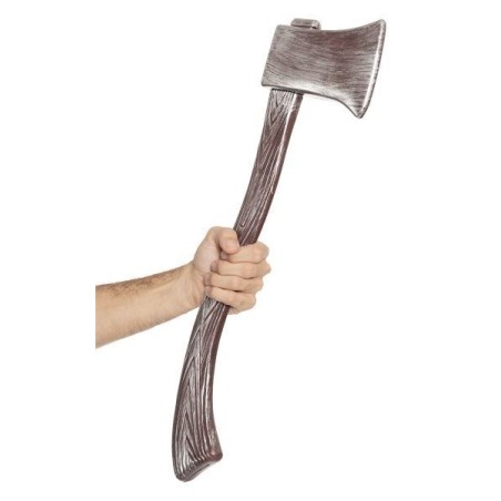 hacha sangrienta realista juguete halloween 60 cm