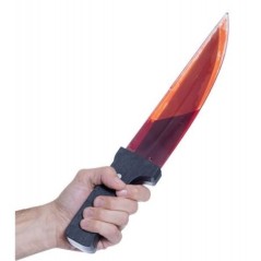 cuchillo asesino con sangre 40 cm juguete halloween