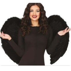 alas negras plumas 80x60 cm angel negro