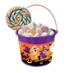 cesta halloween recogecaramelos 18x16 cm