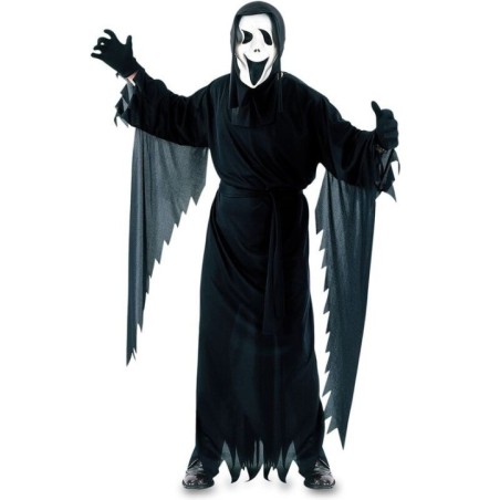 disfraz scream tunica y mascara adulo tallas