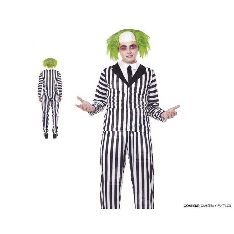 Disfraz fantasma similar Beetlejuice hombre tallas