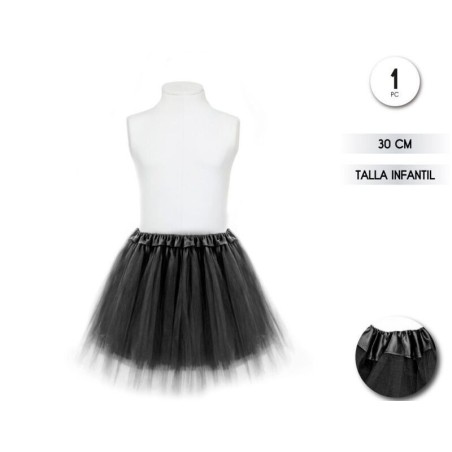 tutu negro infantil 30 cm
