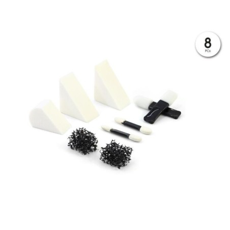 set esponjas y pinceles de maquillaje baratos 8 piezas