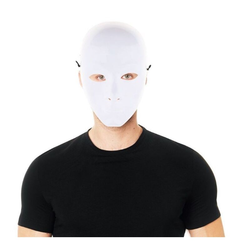 Mascara blanca hombre