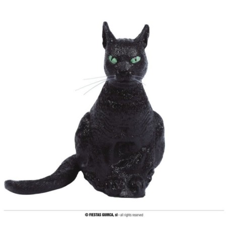 gato negro halloween 35 cm en latex