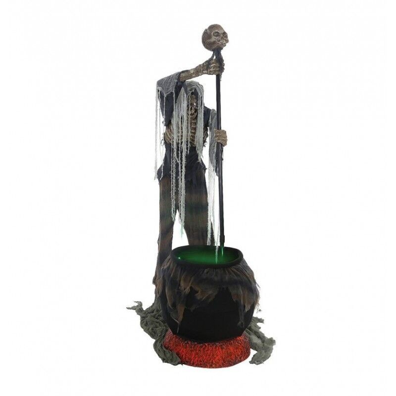 Figura Esqueleto olla animatronic 180 cm Luz Sonido y Movimiento