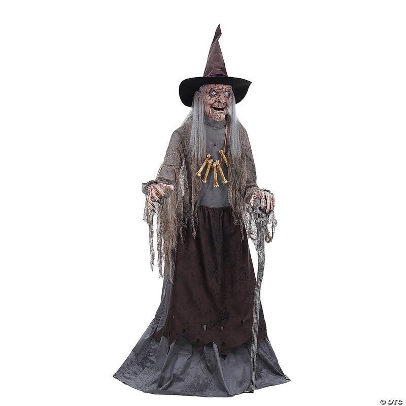 Figura bruja 180 cm animada animatronic