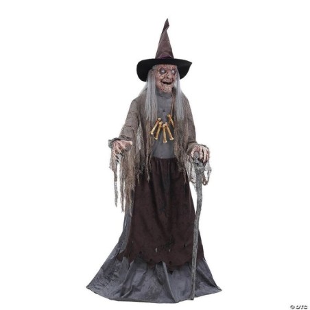 figura bruja 180 cm animada animatronic