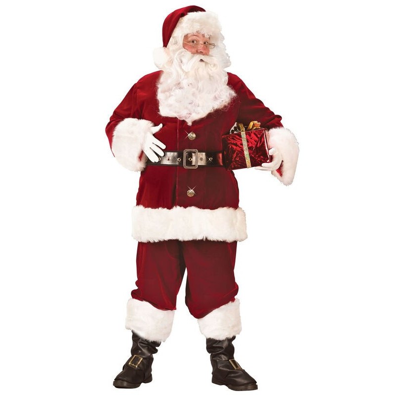 Disfraz Santa Claus SUPER lujo talla xl