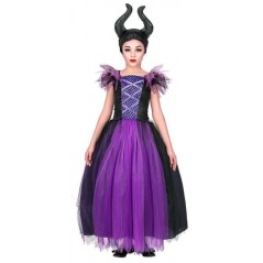 disfraz malefica infantil para niaa tallas