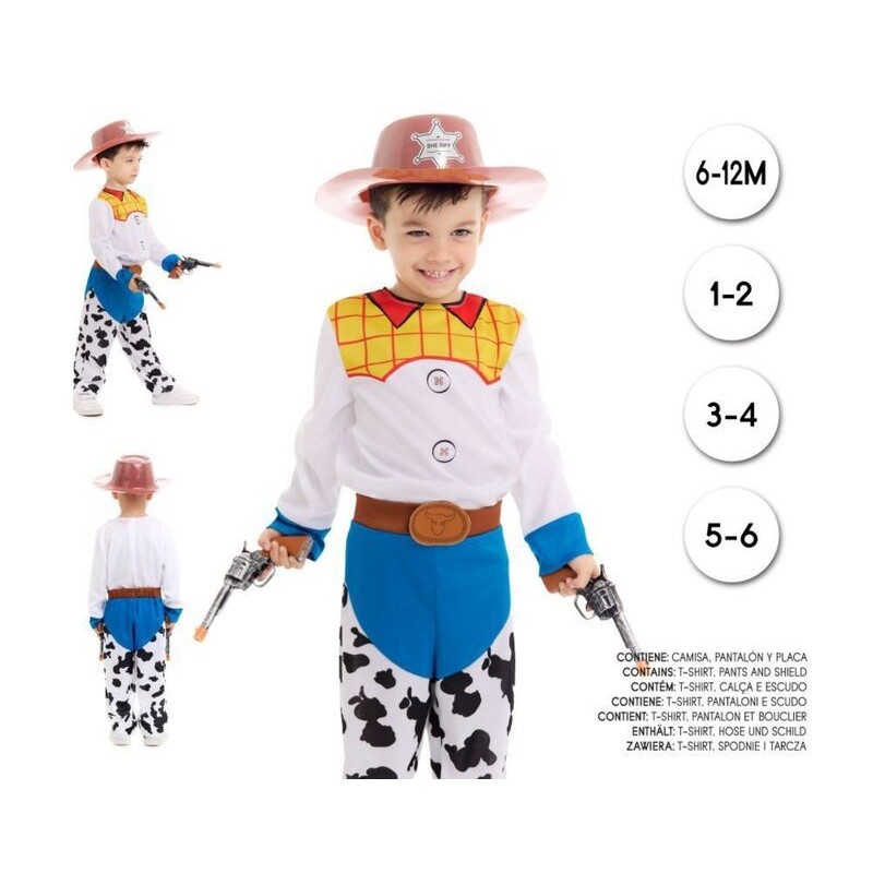 Disfraz muñeco vaquero similar Woody toy story niño tallas
