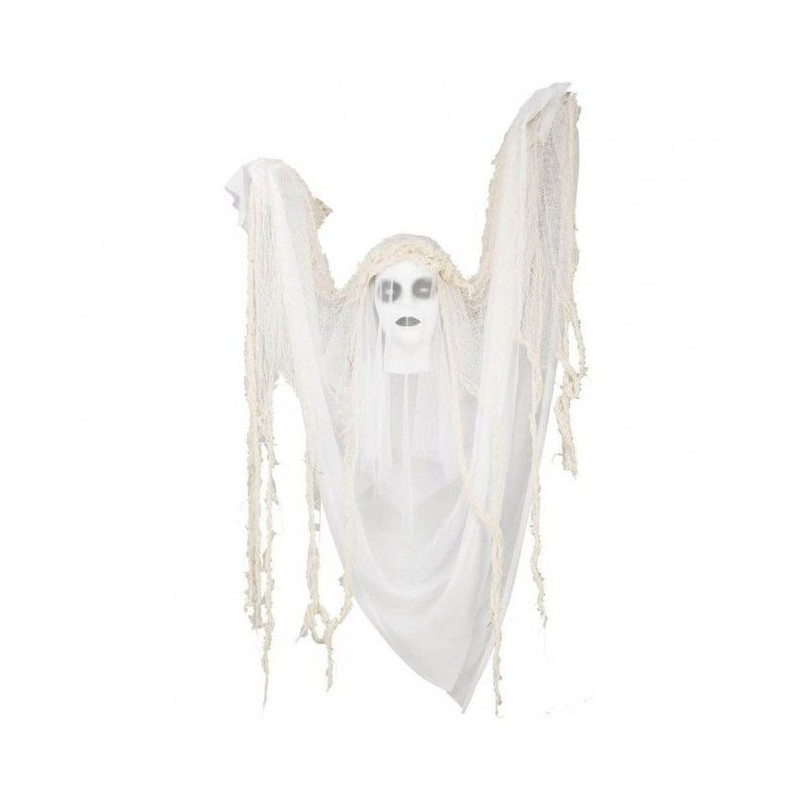 Figura de novia fantasma con luz y movimiento 120 cm