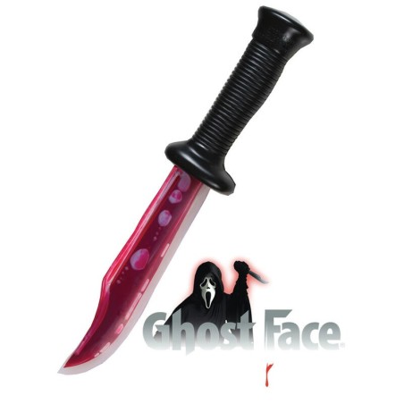 cuchillo ghost face hoja ensangrentada