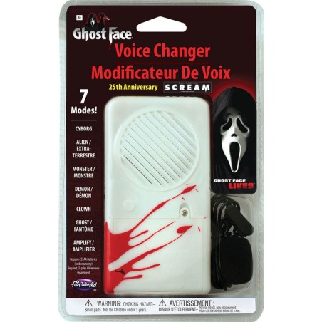 cambiador de voz lujo ghost face 25 aniversario
