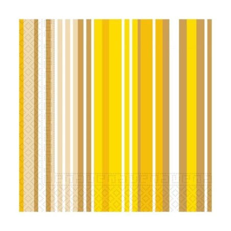 servilletas amarillas multirayas 20 uds 33 cm