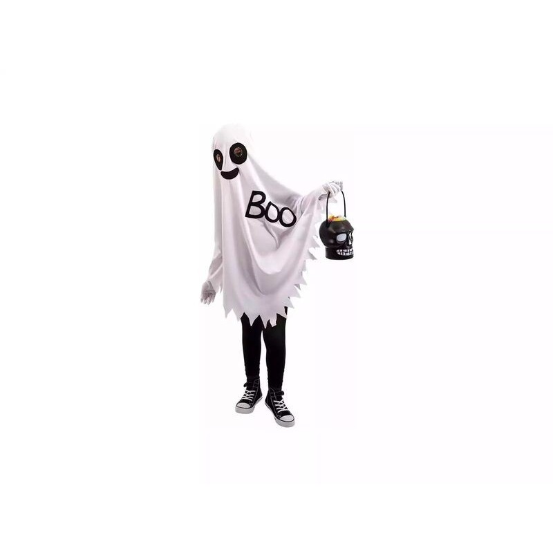 Disfraz fantasma blanco infantil