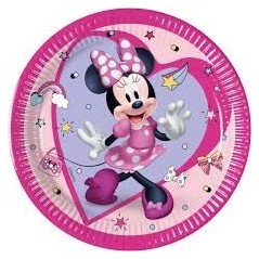 platos minne mouse cumpleanos 8 uds 20 cm