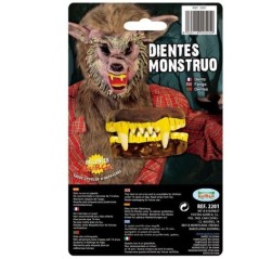 dientes vampiro mostruo dobles latex baratos 2201