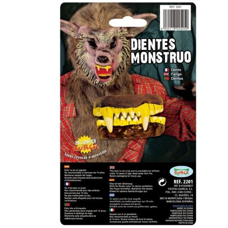 dientes vampiro mostruo dobles latex baratos 2201