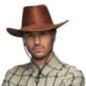 Sombrero vaquero marron adulto efecto cuero