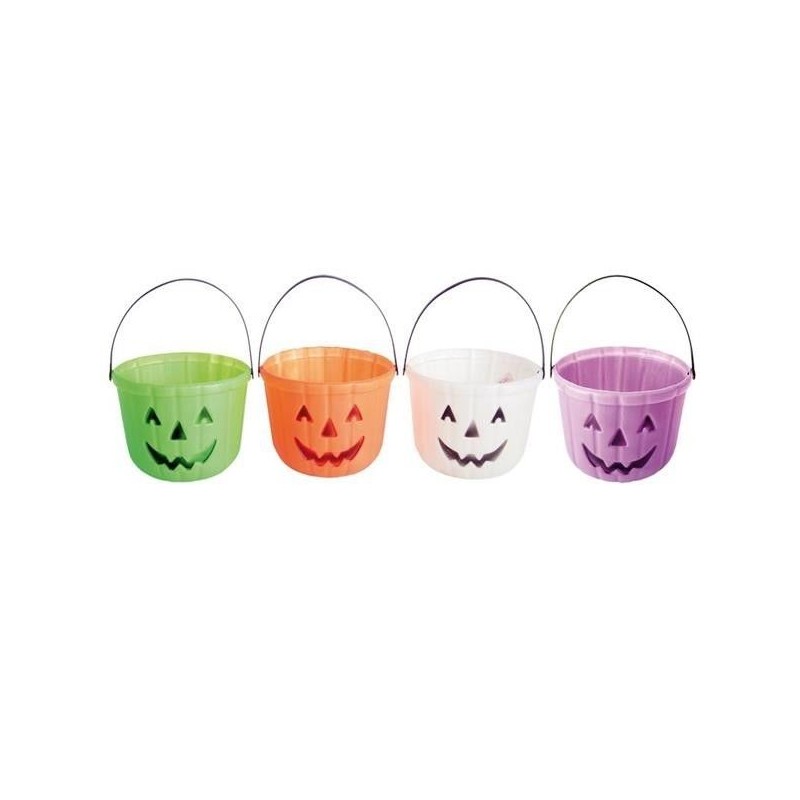 CESTA CARAMELOS HALLOWEEN 15X18 COLORES SURTIDOS