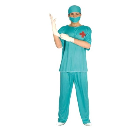 Disfraz cirujano verde para hombre tallas 8434077802236 80223