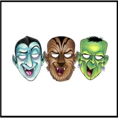 Careta halloween carton 6 unidades 8422935630022 63002IN