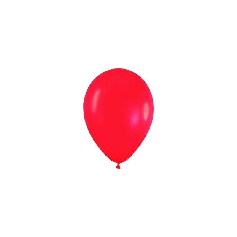 Globo rojo fashion solido r-5 12,5 cm 100 uds sempertex
